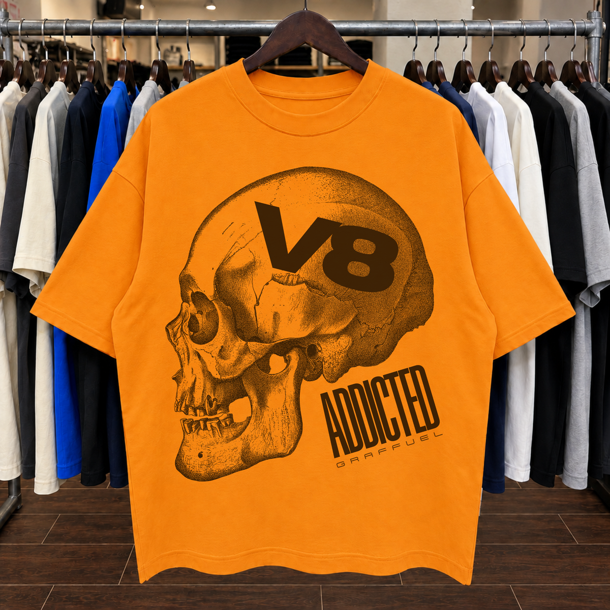V8 ADDICTED - Tee Oversized