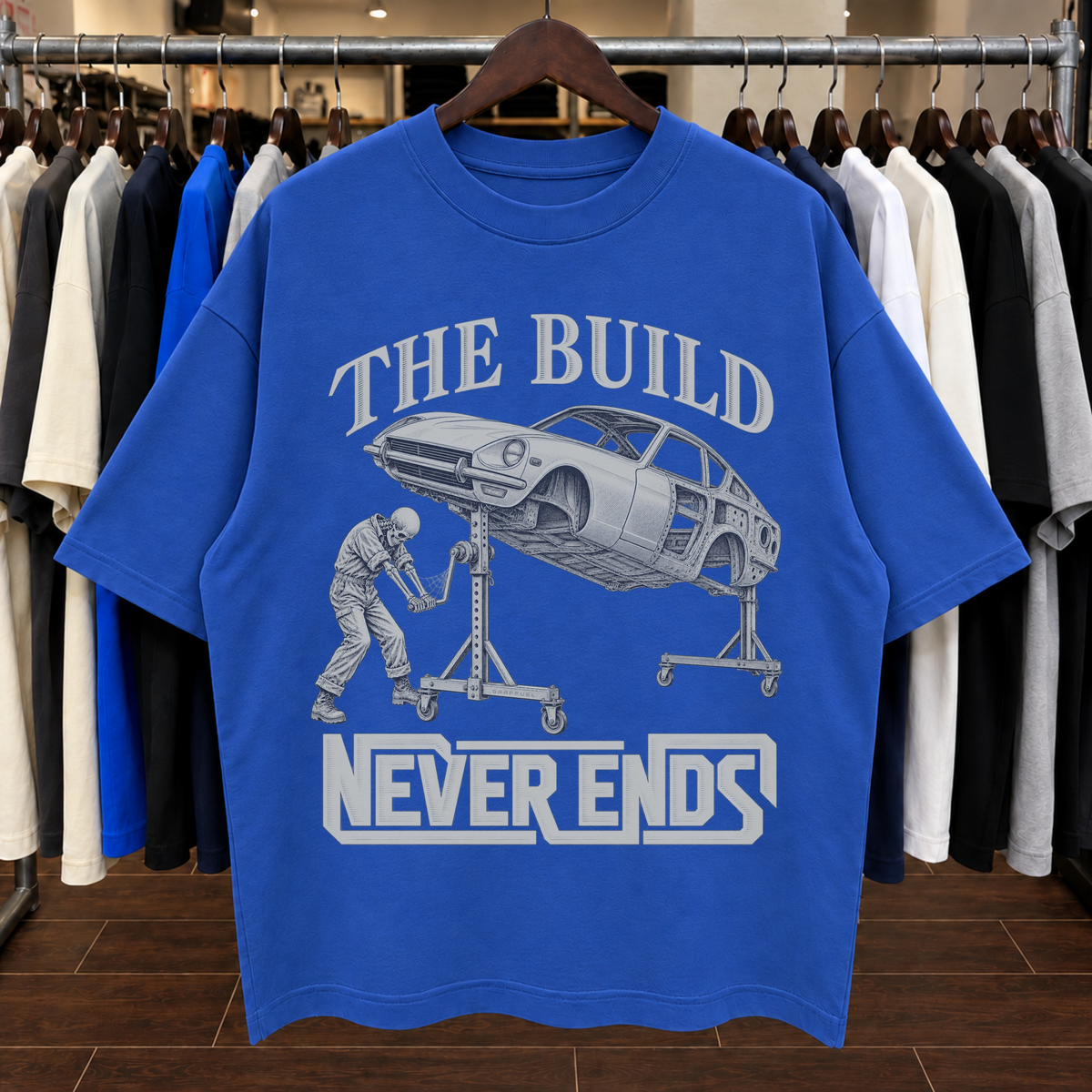 LA CONSTRUCCIÓN NUNCA TERMINA. - Camiseta Oversized
