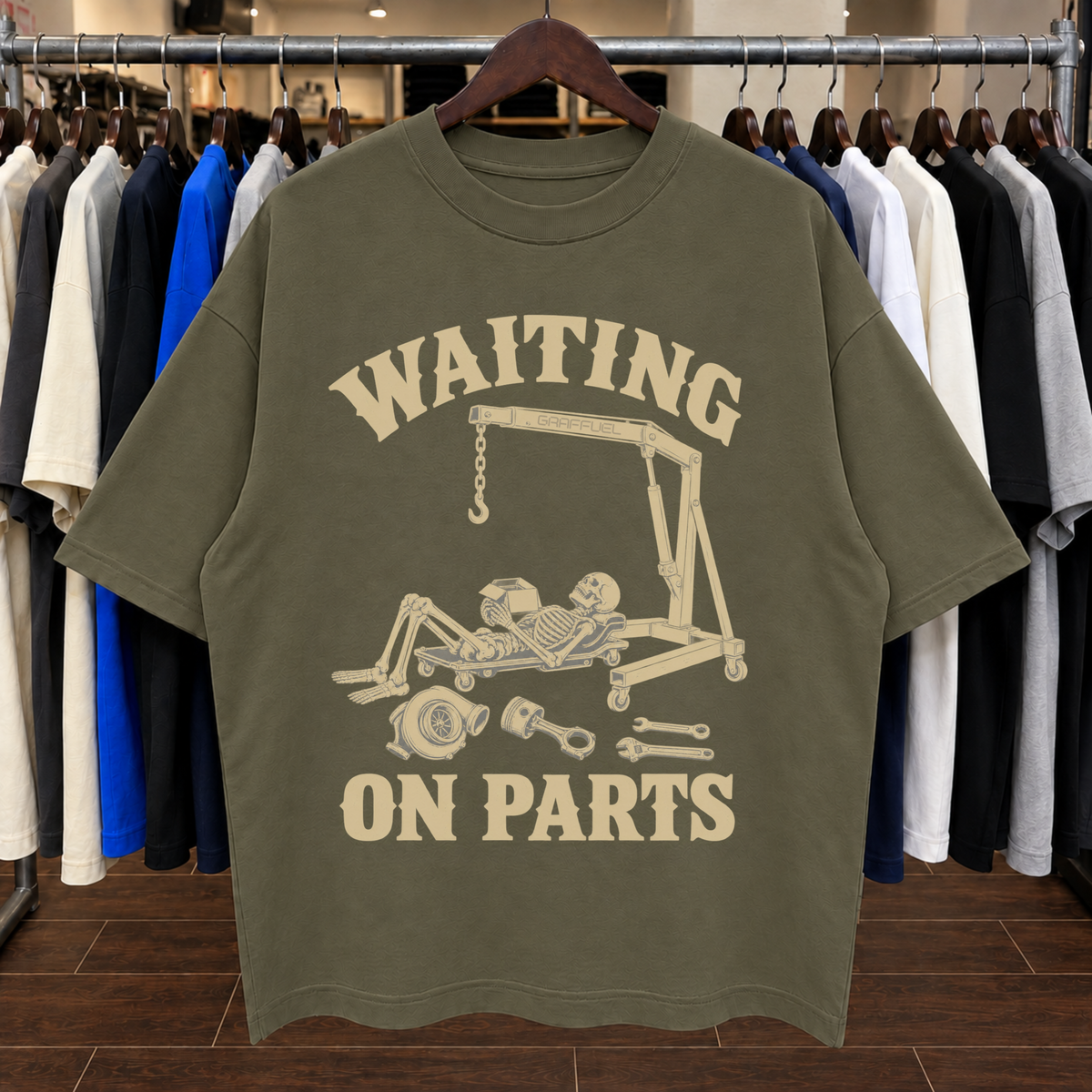 ESPERANDO PIEZAS - Camiseta Oversized