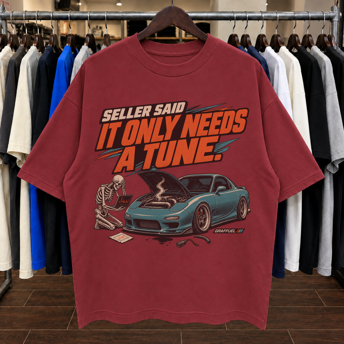 EL VENDEDOR DIJO QUE SOLO NECESITA UNA PUESTA A PUNTO. - Camiseta Oversize