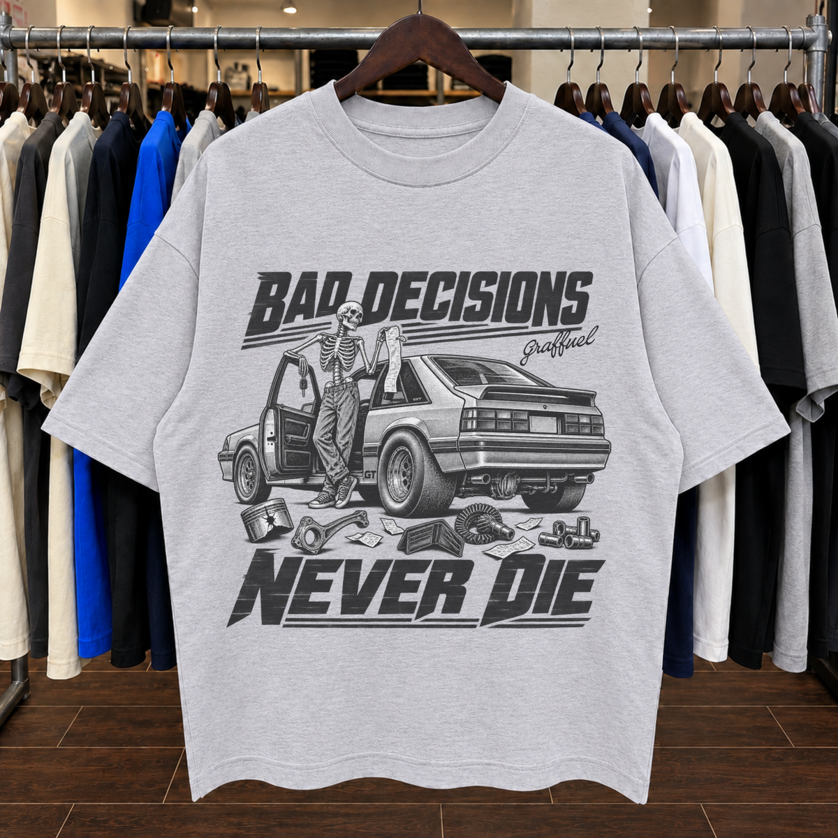 BAD DECISIONS NEVER DIE - Tee Oversized