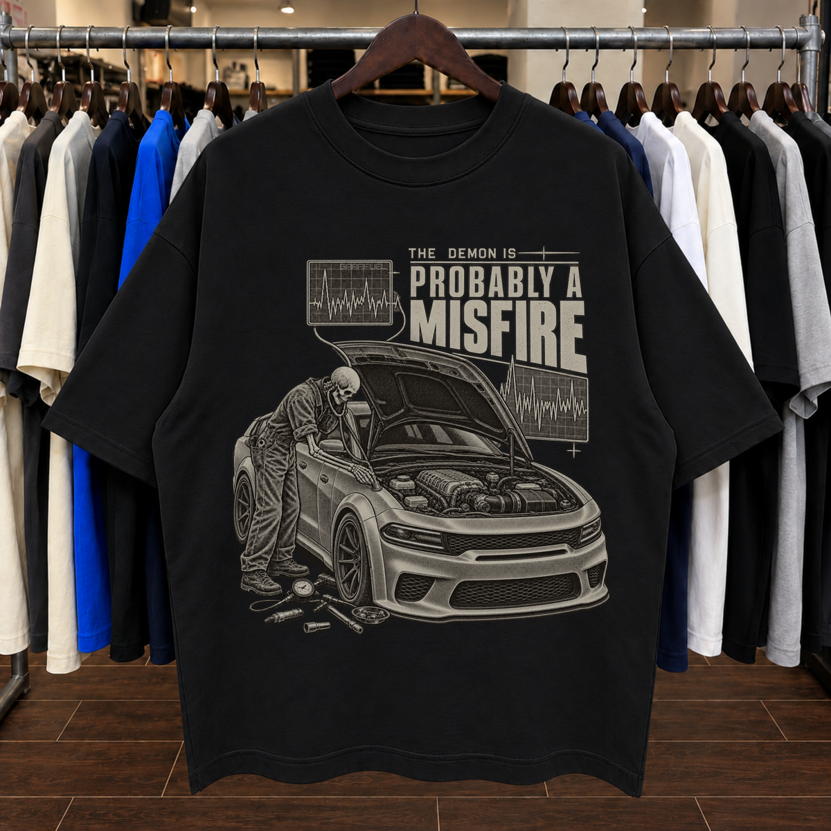EL DEMONIO ES PROBABLEMENTE UN FALLO - Camiseta Oversized