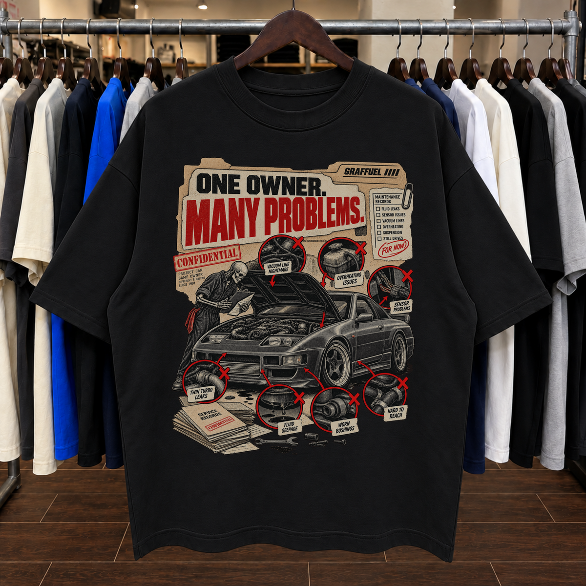 UN SOLO DUEÑO. MUCHOS PROBLEMAS. - Camiseta Oversized
