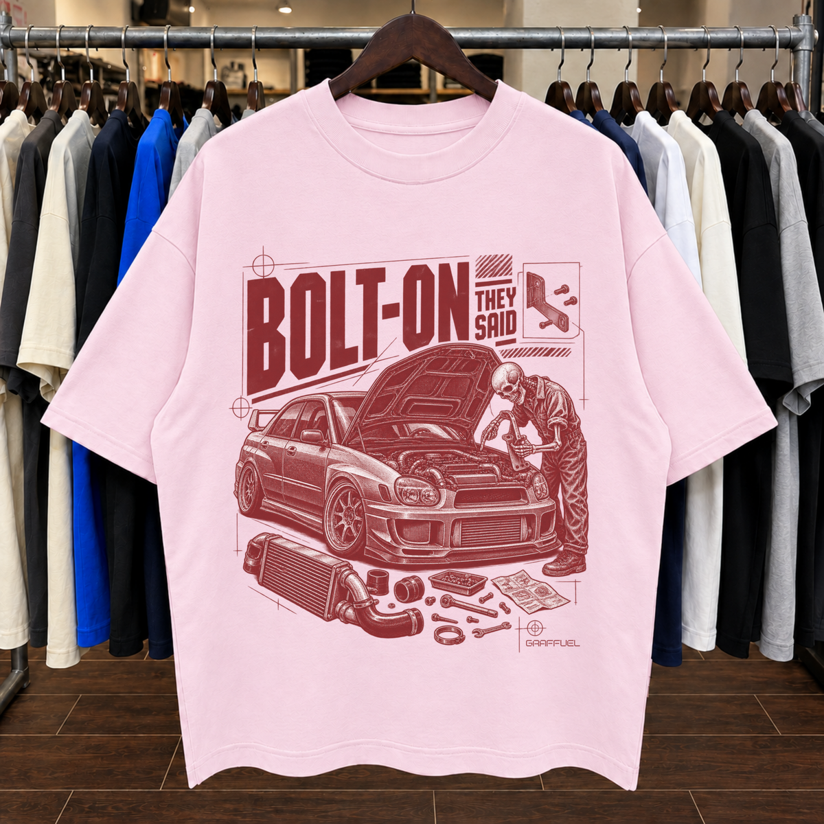 ✅ BOLT-ON THEY SAID - Camiseta Oversized