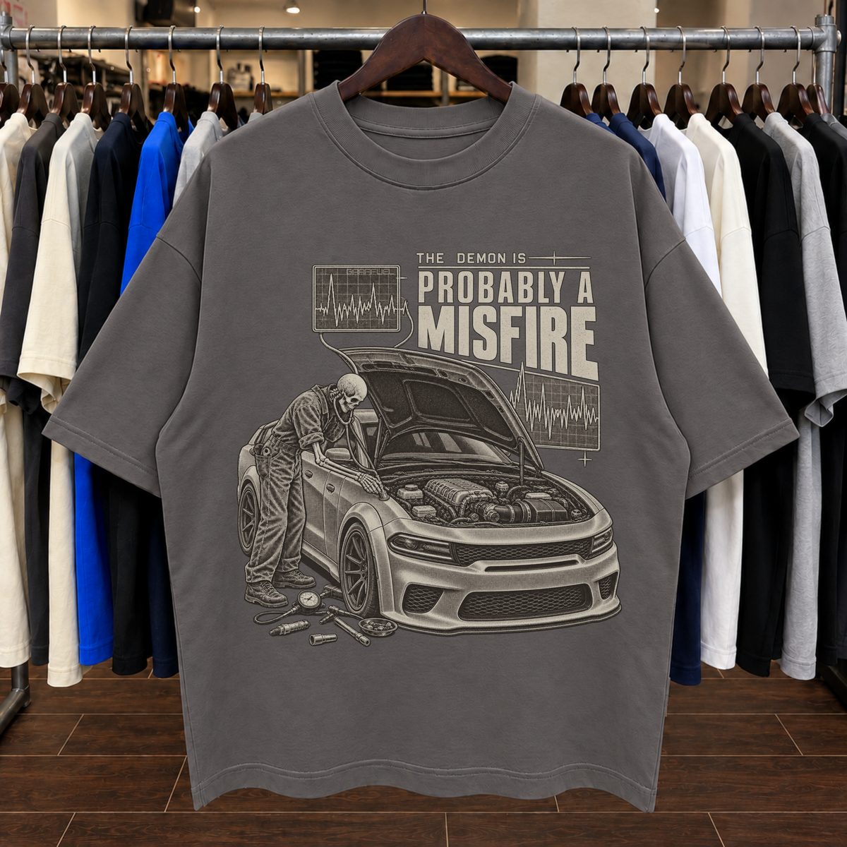 EL DEMONIO ES PROBABLEMENTE UN FALLO - Camiseta Oversized