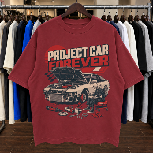 PROJECT CAR FOREVER. - Tee Oversized