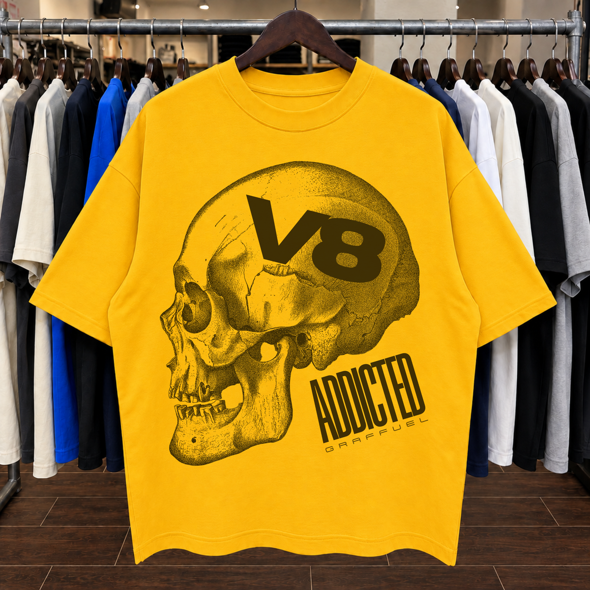 V8 ADDICTED - Tee Oversized