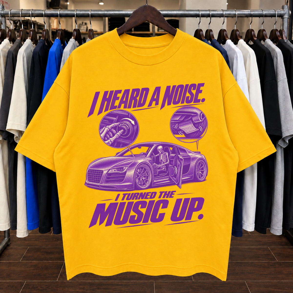 ESCUCHÉ UN RUIDO. - Camiseta Oversized