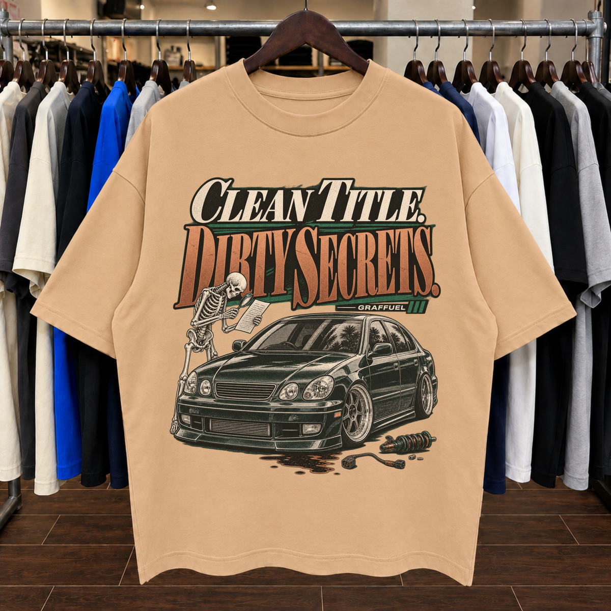 TÍTULO LIMPIO. SECRETOS SUCIOS. - Camiseta Oversized