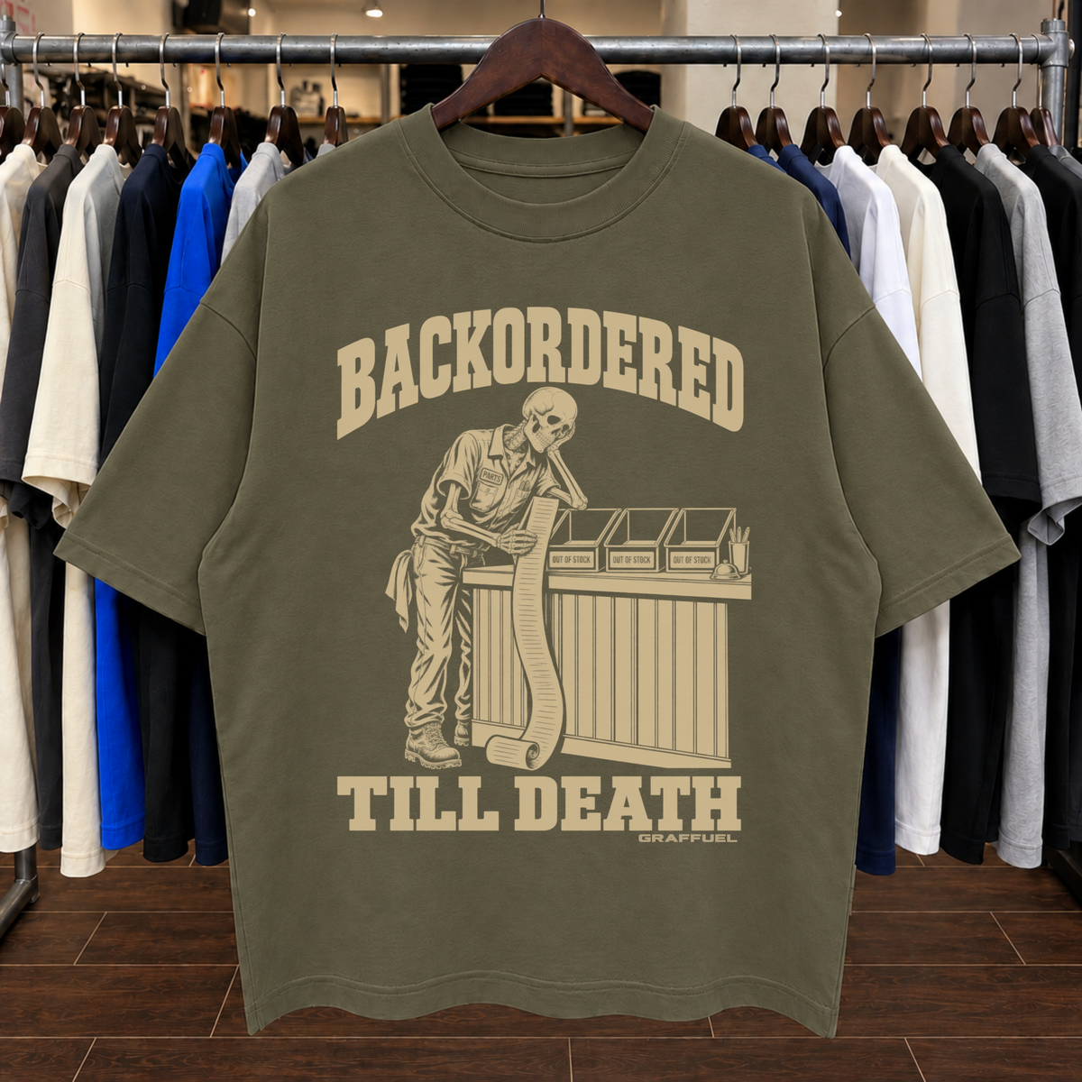 BACK ORDERED TILL DEATH - Tee Oversized