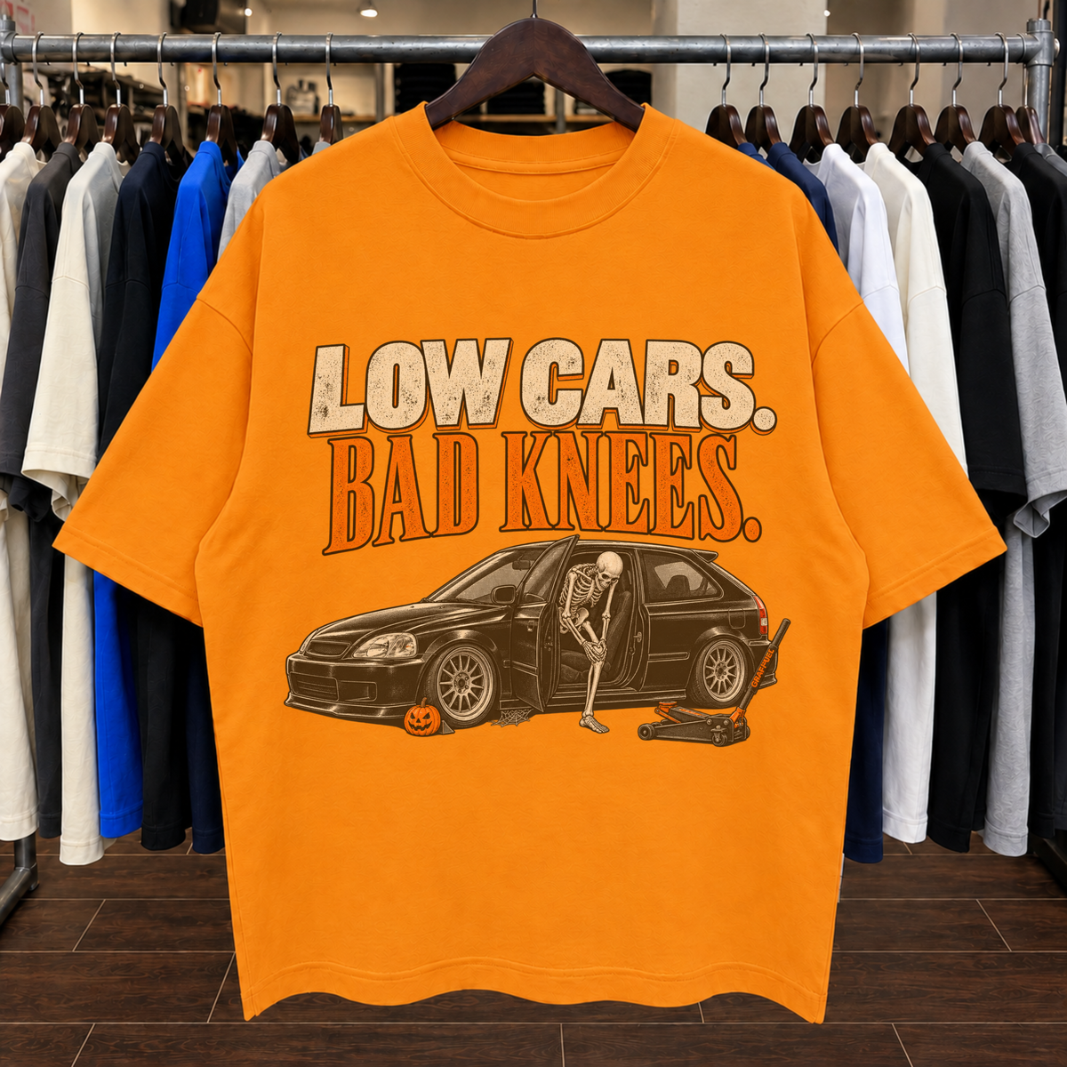 COCHES BAJOS. RODILLAS MALAS. - Camiseta Oversized