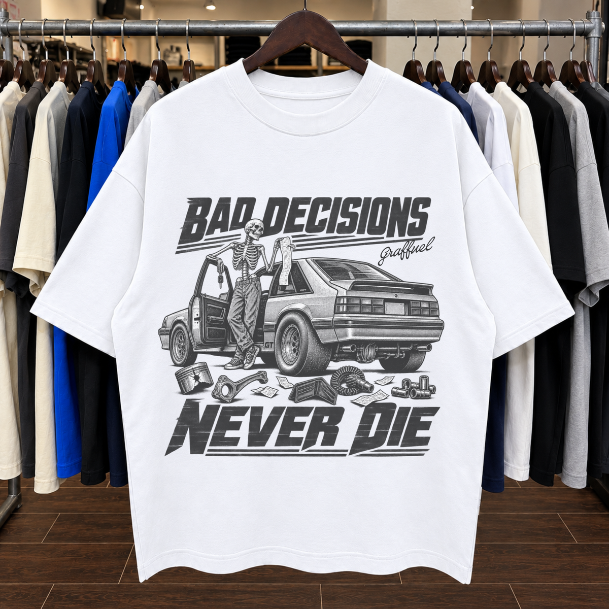 BAD DECISIONS NEVER DIE - Tee Oversized