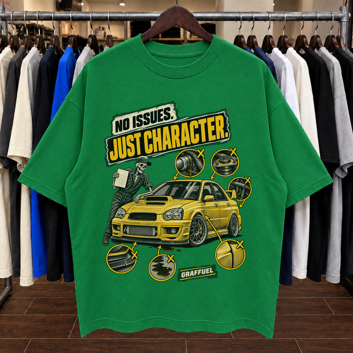 SIN PROBLEMAS. SOLO CARÁCTER. - Camiseta Oversize