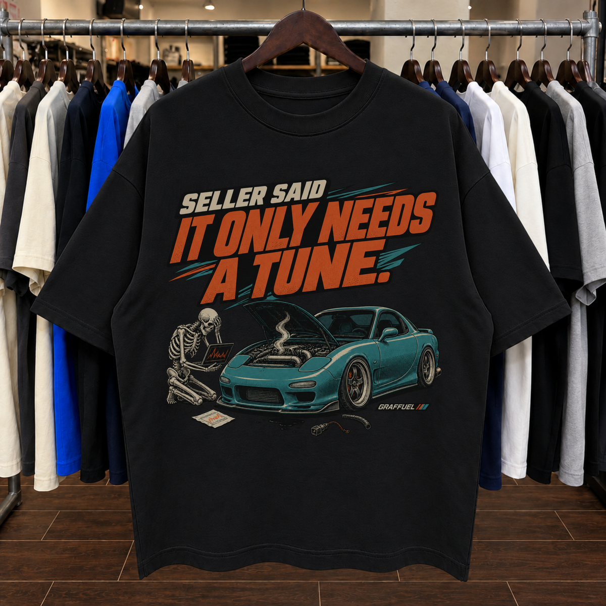 EL VENDEDOR DIJO QUE SOLO NECESITA UNA PUESTA A PUNTO. - Camiseta Oversize