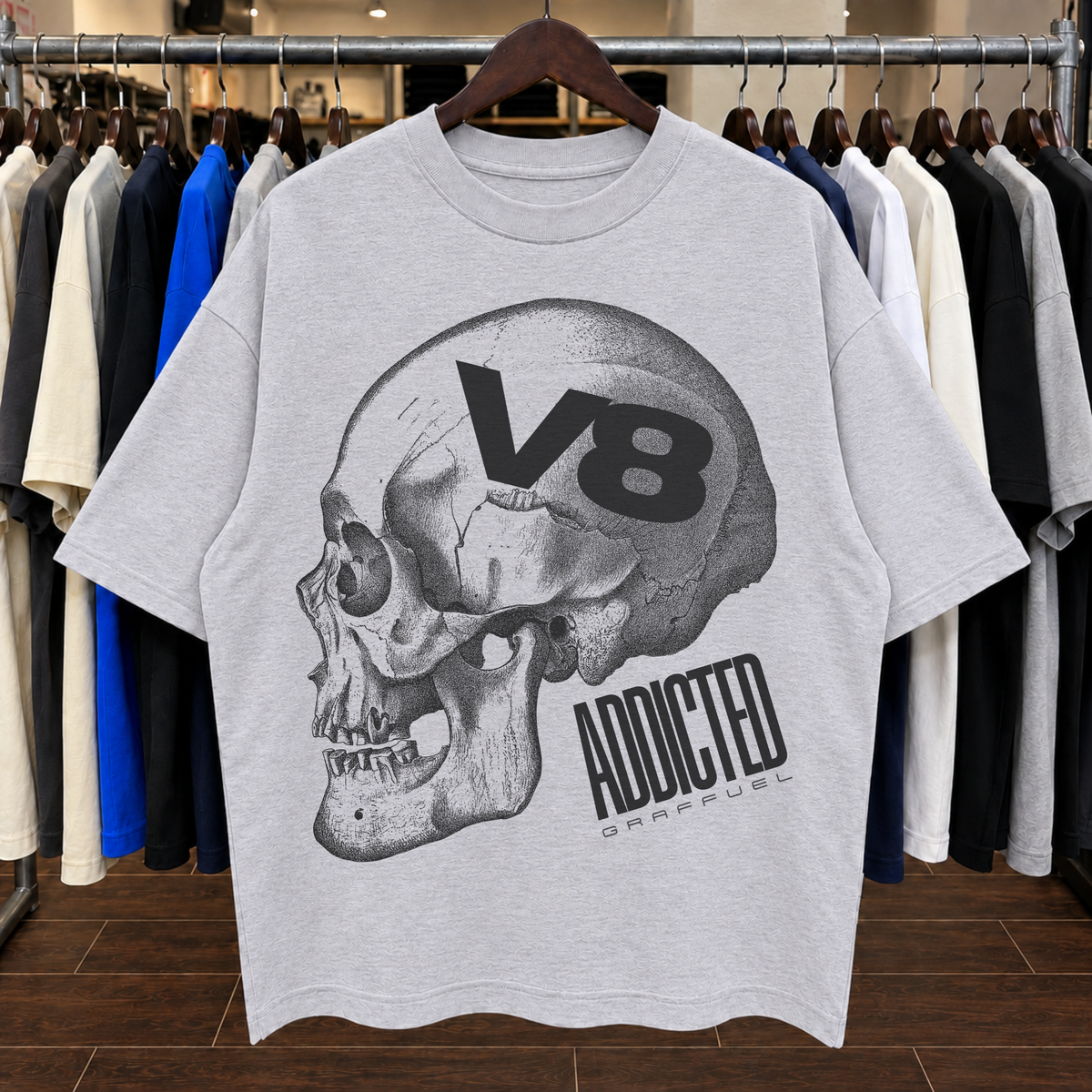 V8 ADDICTED - Tee Oversized