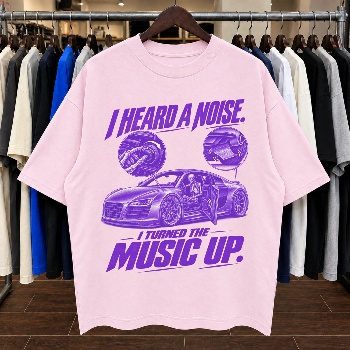 ESCUCHÉ UN RUIDO. - Camiseta Oversized