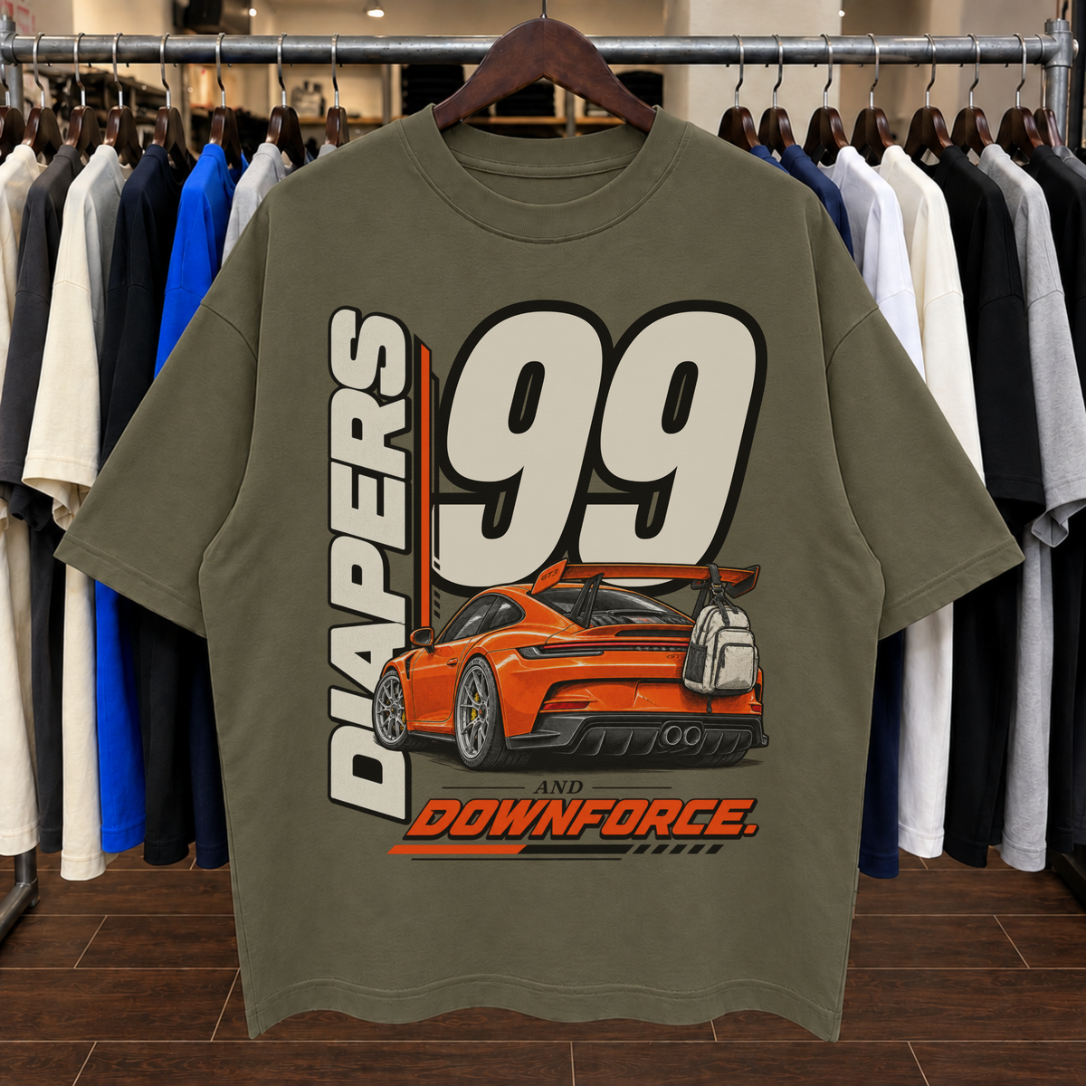 DOWN FORCE - Tee Oversized