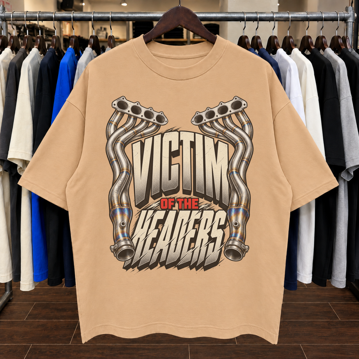VÍCTIMA DE LOS HEADERS 2.0 - Camiseta Oversized