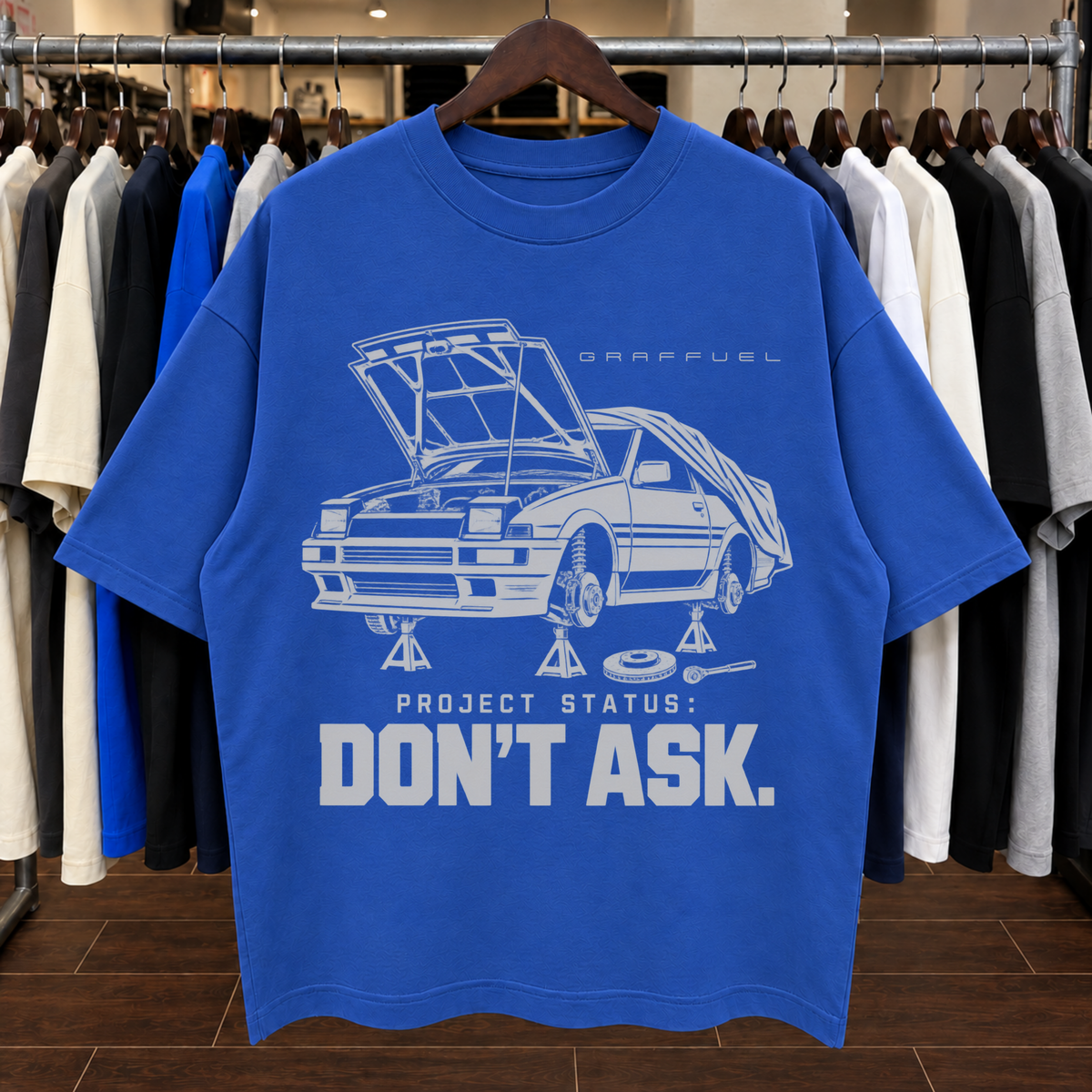 ESTADO DEL PROYECTO: NI PREGUNTES. - Camiseta Oversized