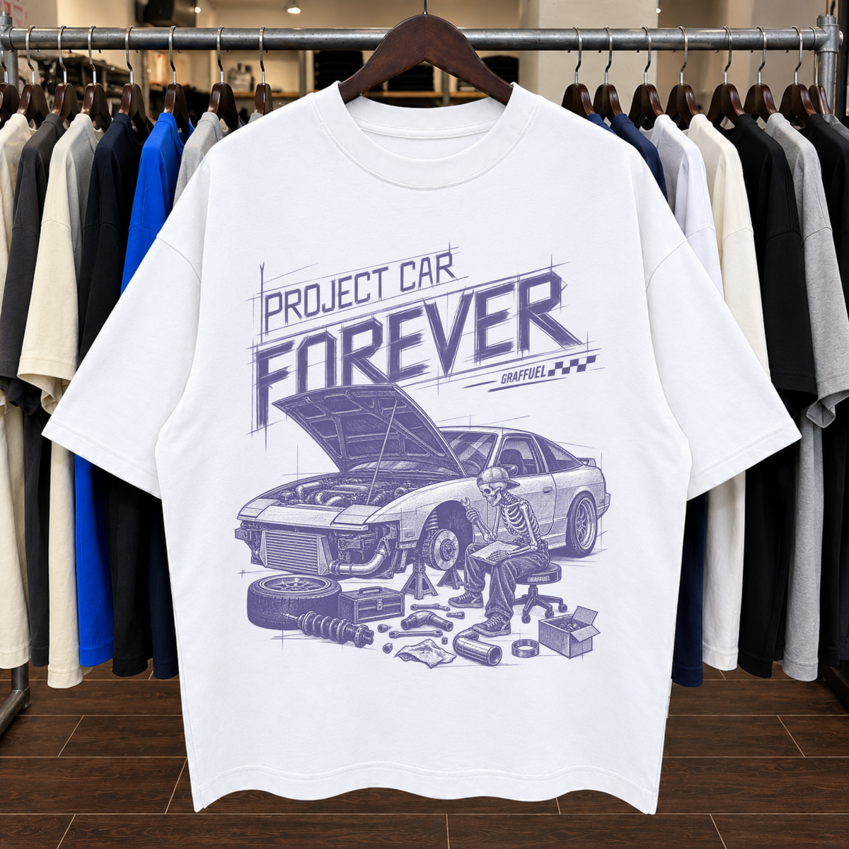 PROJECT CAR FOREVER - Tee Oversized