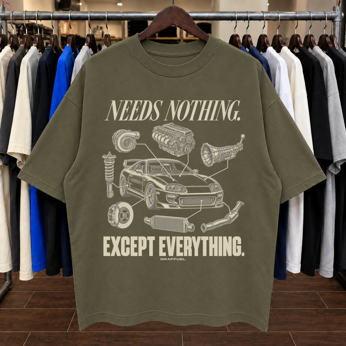 NO NECESITA NADA. SALVO TODO. - Camiseta Oversized