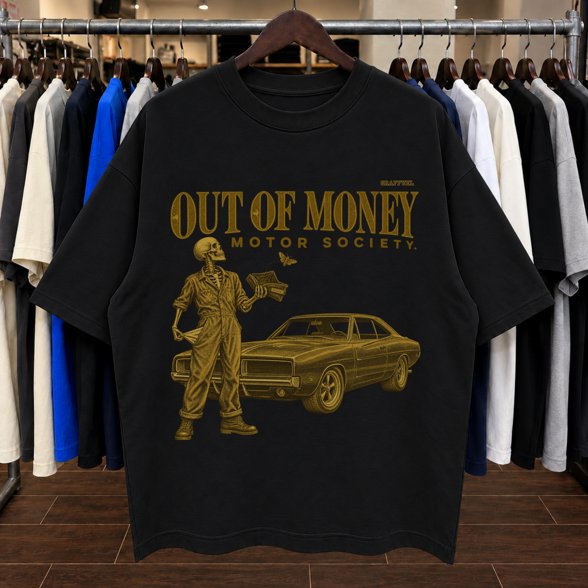 ✅ SIN DINERO - Camiseta Oversized