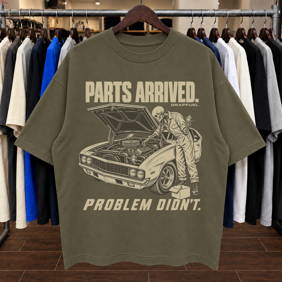 PARTS ARRIVED. PROBLEM DIDN’T - Tee Oversized