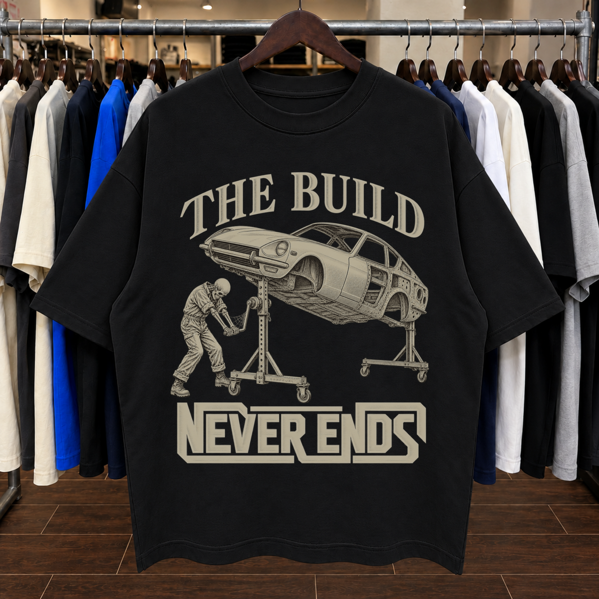 LA CONSTRUCCIÓN NUNCA TERMINA. - Camiseta Oversized