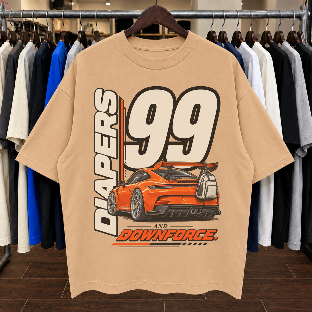 DOWN FORCE - Tee Oversized