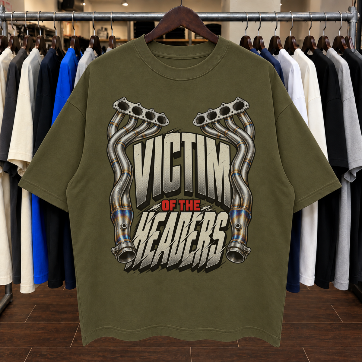 VÍCTIMA DE LOS HEADERS 2.0 - Camiseta Oversized