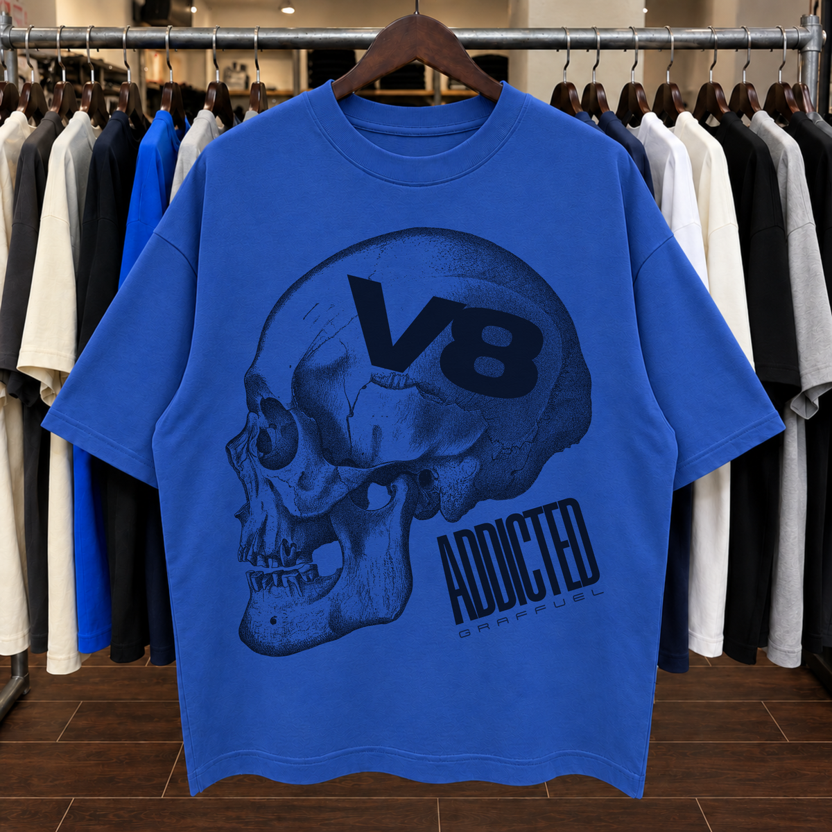 V8 ADDICTED - Tee Oversized