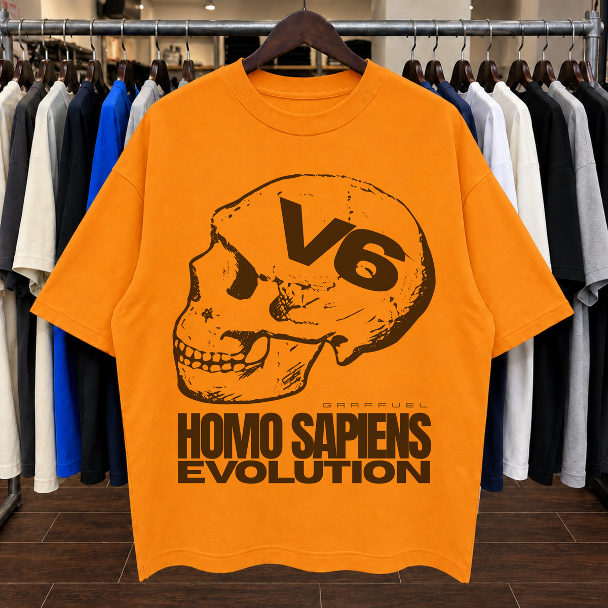 V6 HOMO SAPIENS EVOLUTION - Tee Oversized