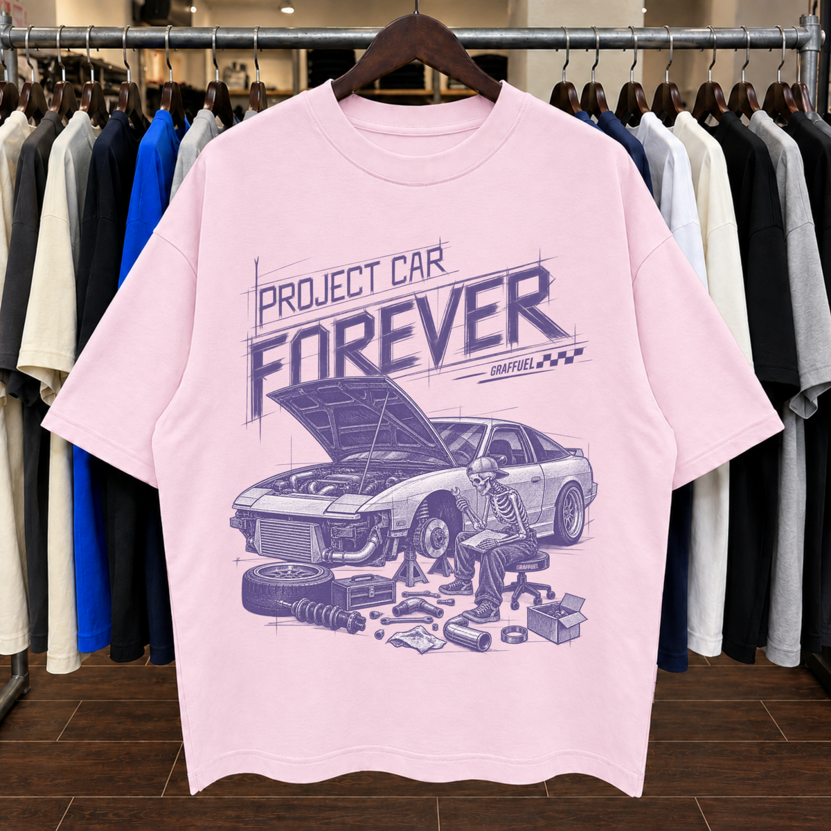 PROJECT CAR FOREVER - Tee Oversized