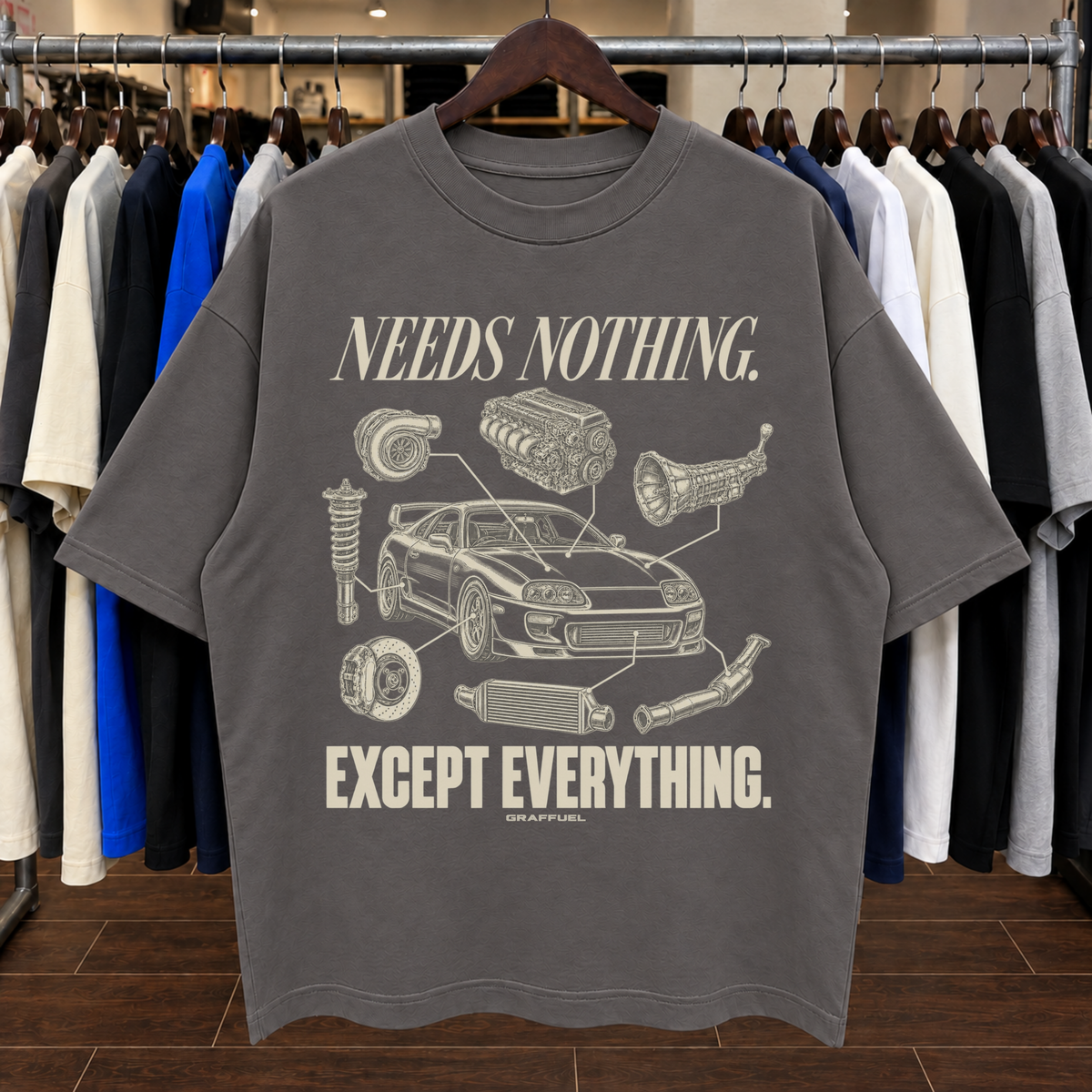 NO NECESITA NADA. SALVO TODO. - Camiseta Oversized
