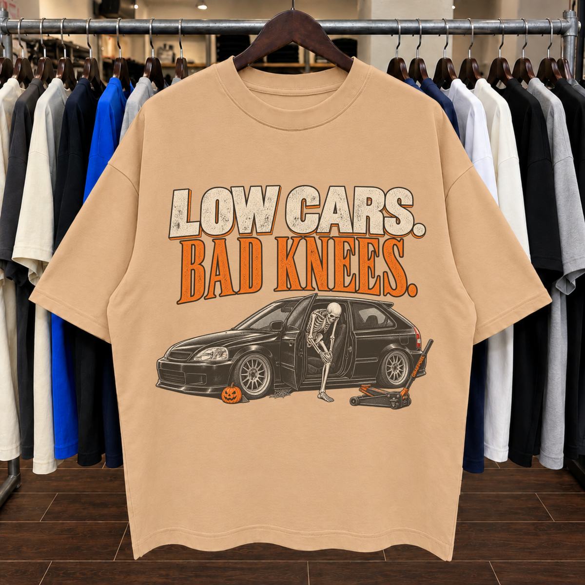 COCHES BAJOS. RODILLAS MALAS. - Camiseta Oversized