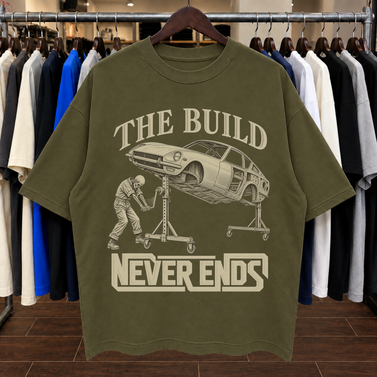 LA CONSTRUCCIÓN NUNCA TERMINA. - Camiseta Oversized
