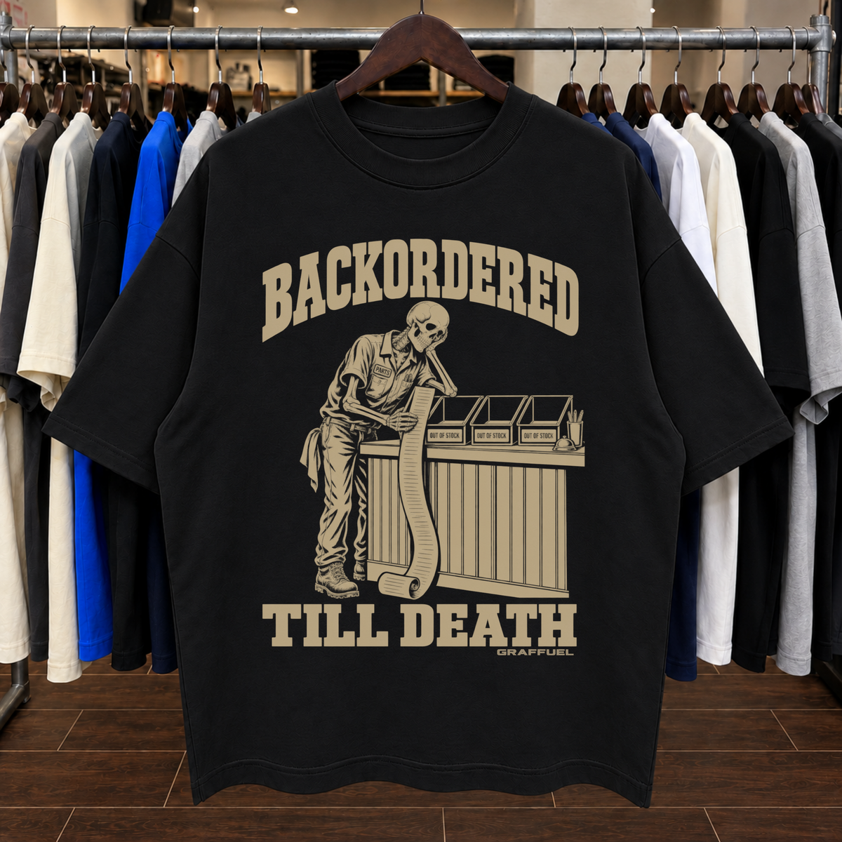 BACK ORDERED TILL DEATH - Tee Oversized