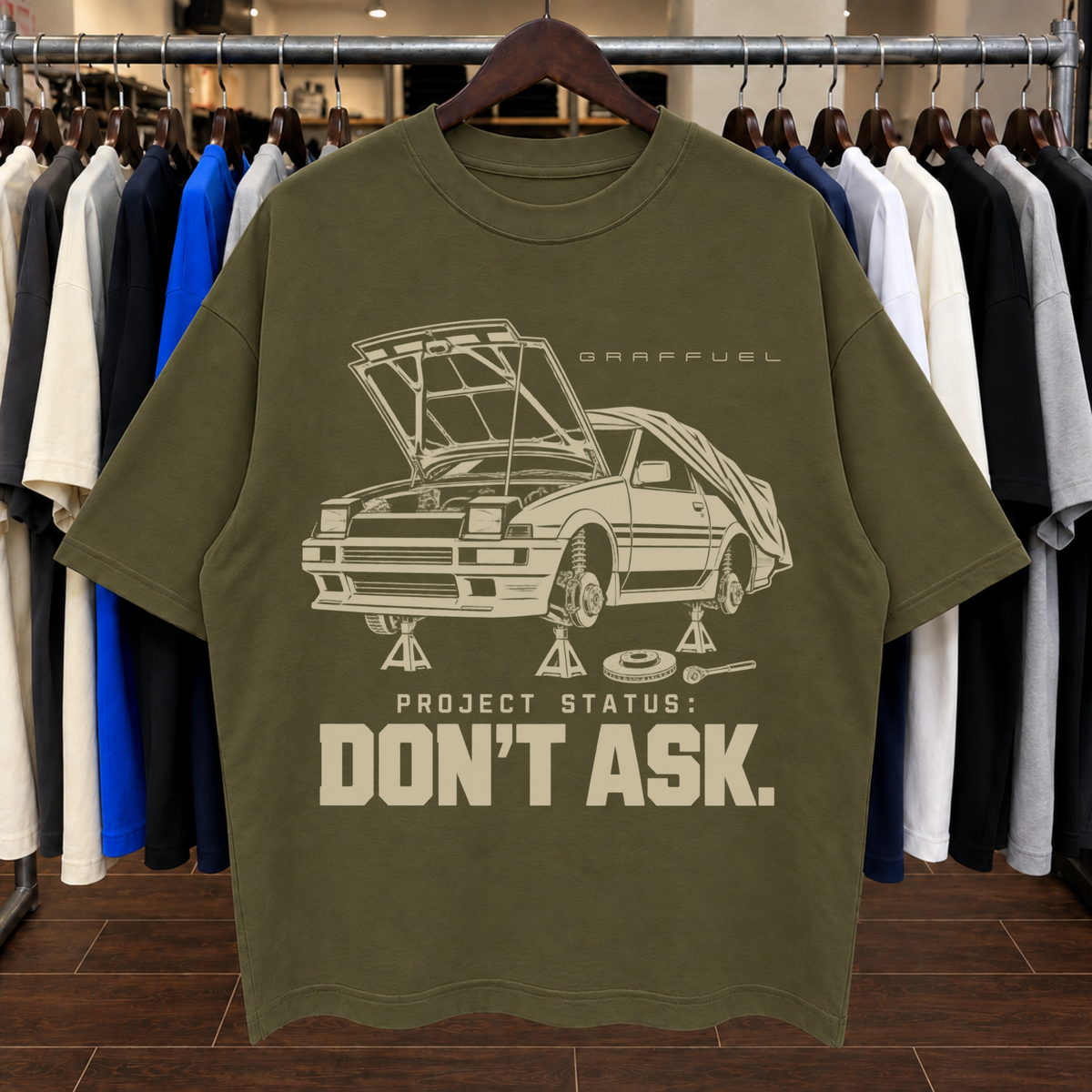 ESTADO DEL PROYECTO: NI PREGUNTES. - Camiseta Oversized