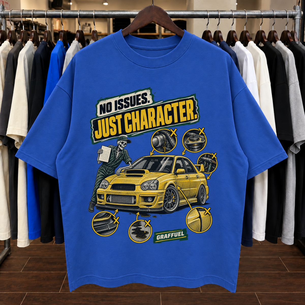 SIN PROBLEMAS. SOLO CARÁCTER. - Camiseta Oversize