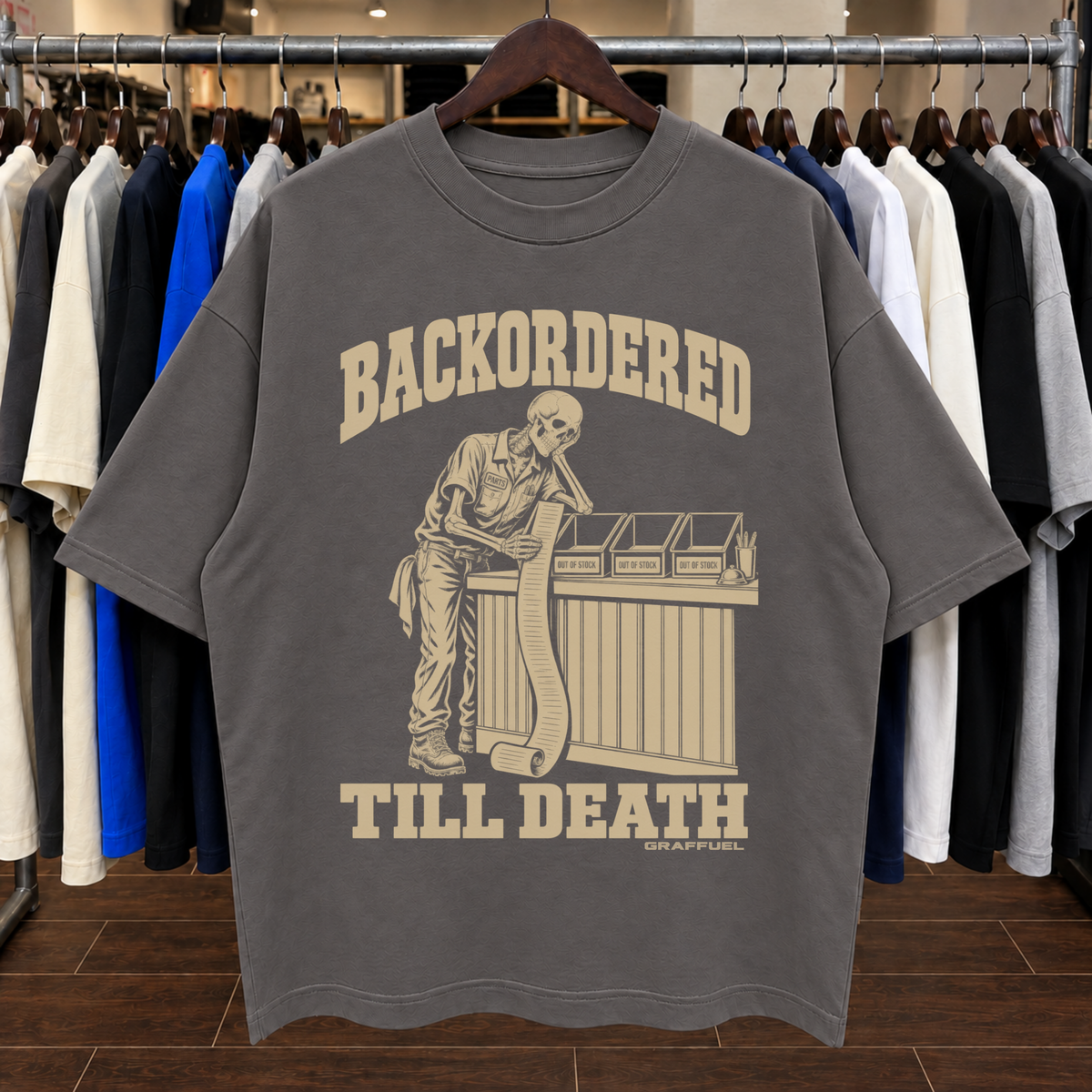 BACK ORDERED TILL DEATH - Tee Oversized