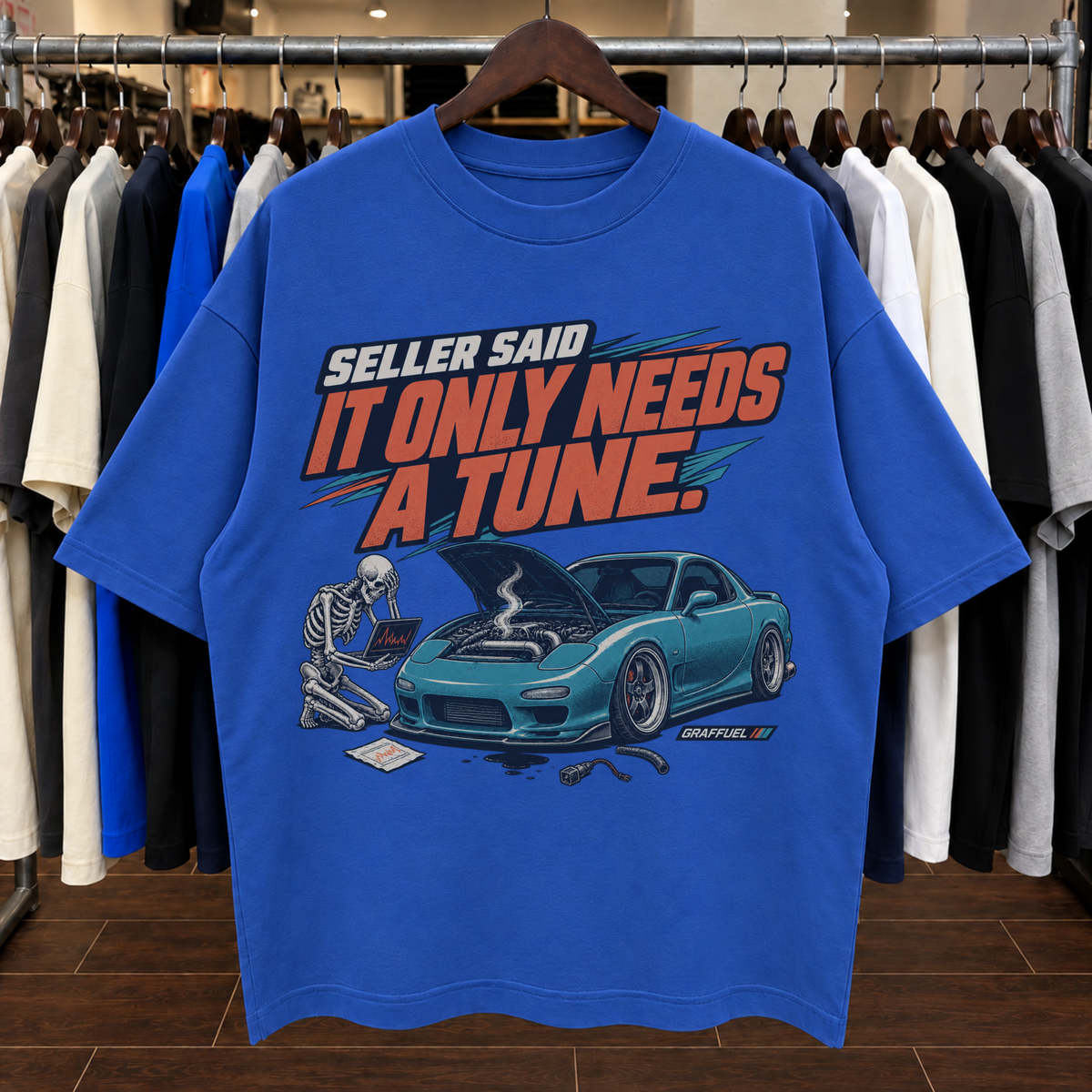 EL VENDEDOR DIJO QUE SOLO NECESITA UNA PUESTA A PUNTO. - Camiseta Oversize
