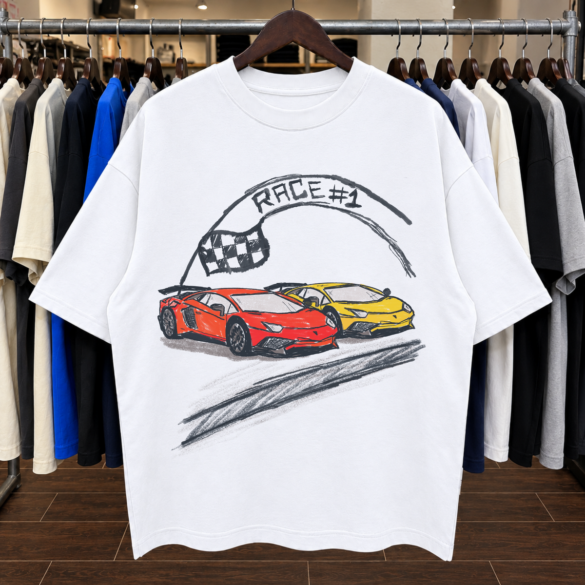 ✅ CARRERA #1 - Camiseta Oversized