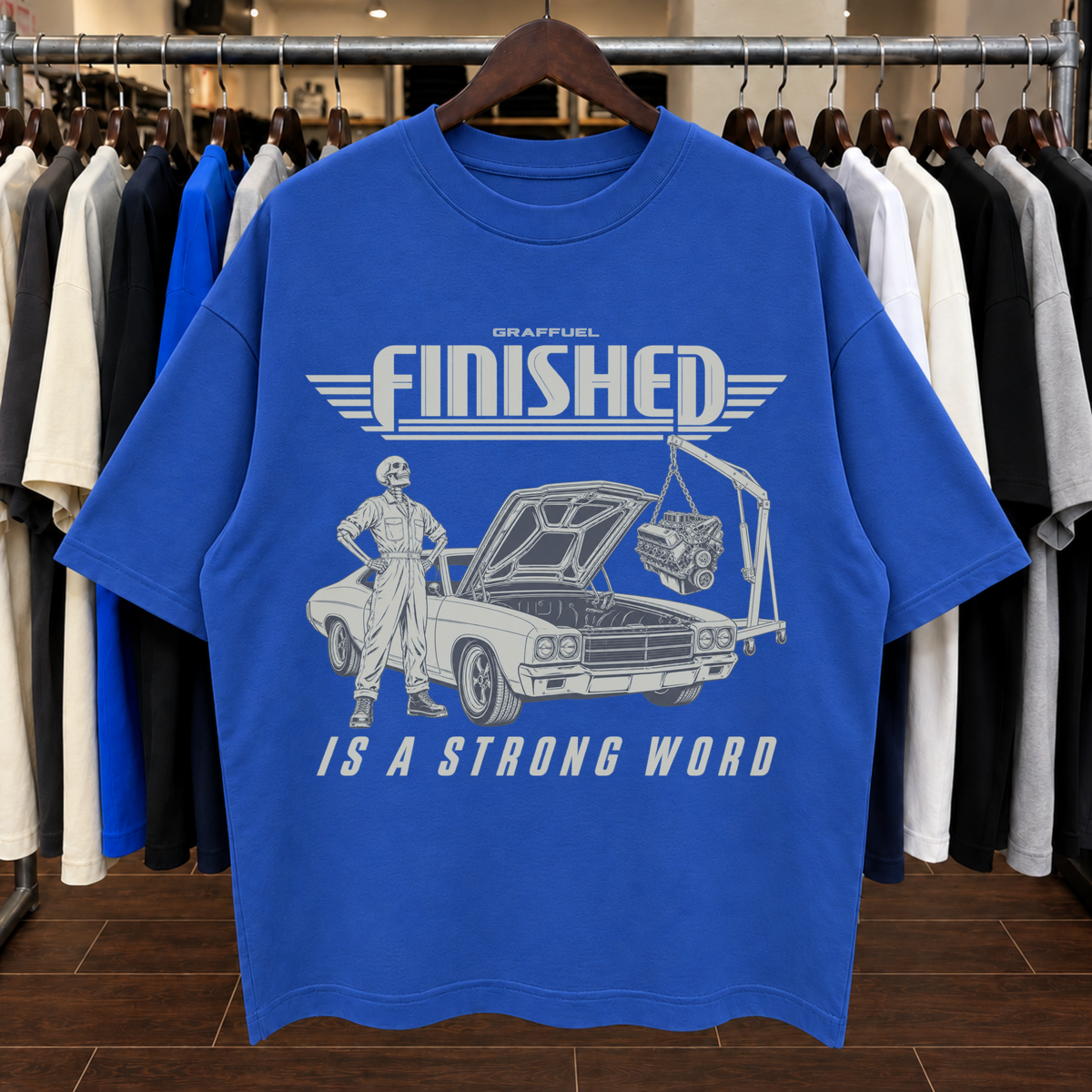 TERMINADO ES UNA PALABRA FUERTE - Camiseta Oversized