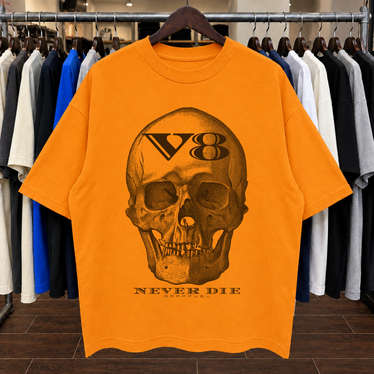 V8 NUNCA MUERE - Camiseta Oversized
