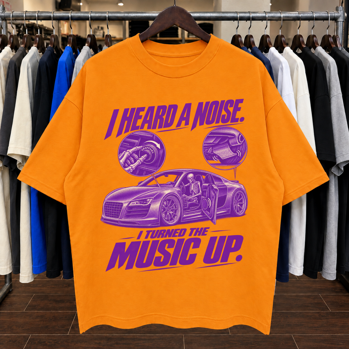 ESCUCHÉ UN RUIDO. - Camiseta Oversized