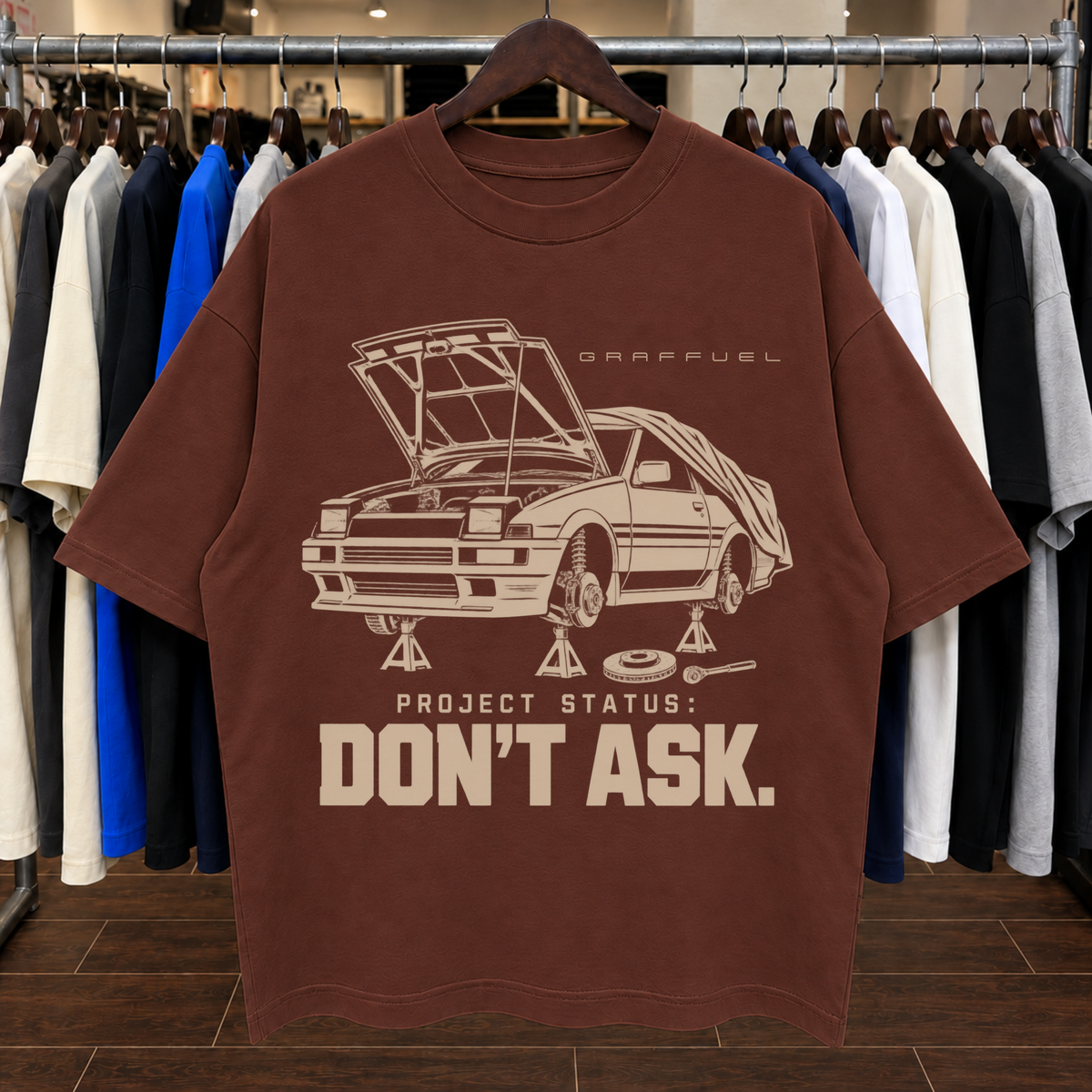 ESTADO DEL PROYECTO: NI PREGUNTES. - Camiseta Oversized