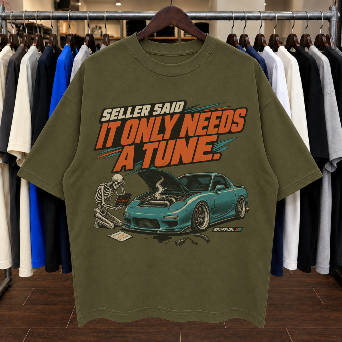 EL VENDEDOR DIJO QUE SOLO NECESITA UNA PUESTA A PUNTO. - Camiseta Oversize