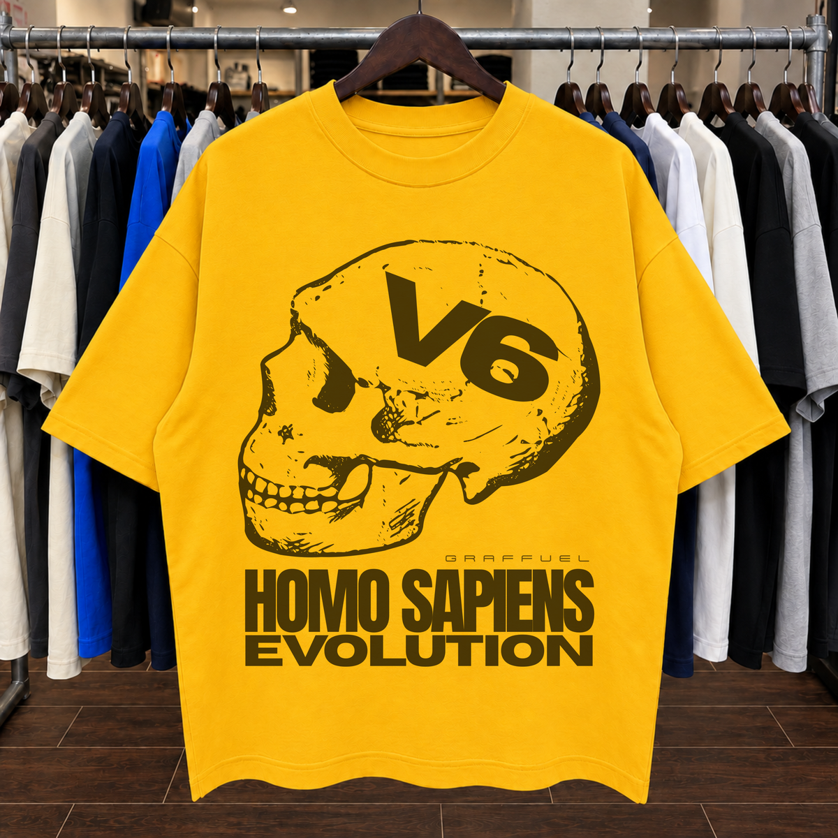 V6 HOMO SAPIENS EVOLUTION - Tee Oversized